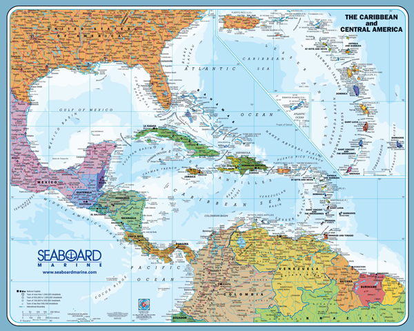 CARIBBEAN & CENTRAL AMERICA map