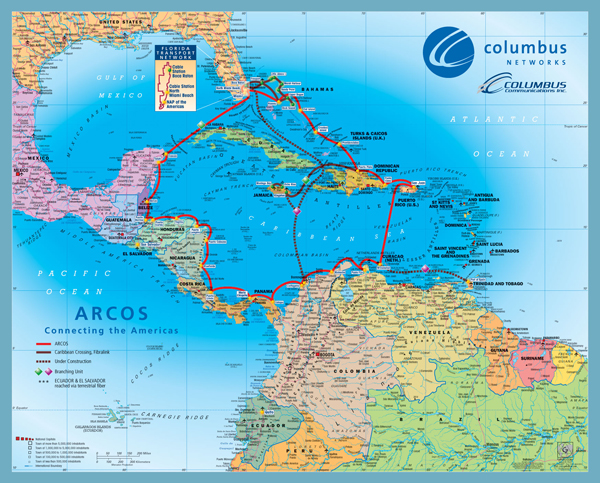 CARIBBEAN & CENTRAL AMERICA map