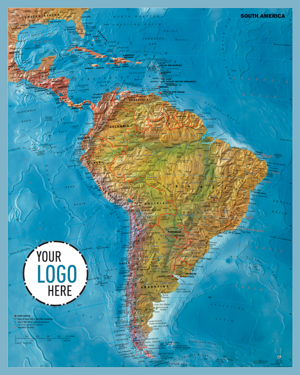 South America map