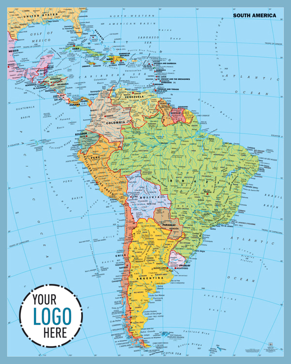 South America map